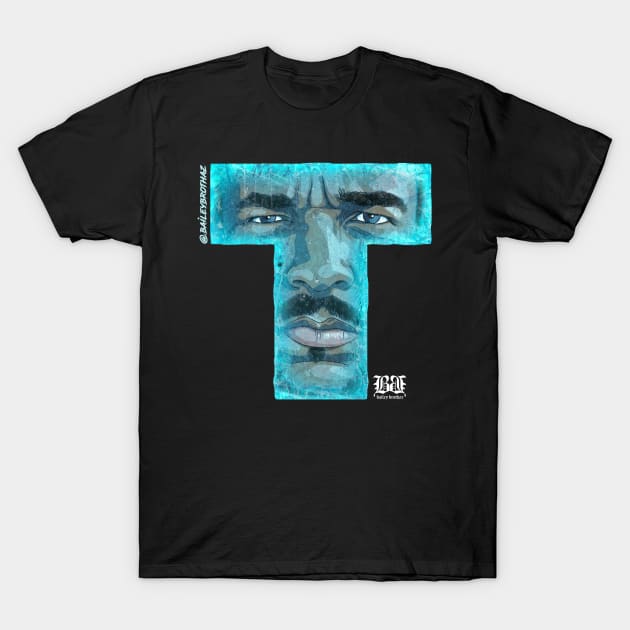 Ice Letter T T-Shirt by BaileyBrothaz